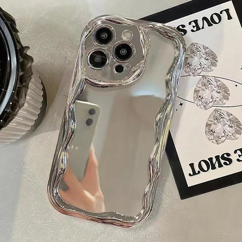 Luxury Plating Makeup Mirror Phone Case