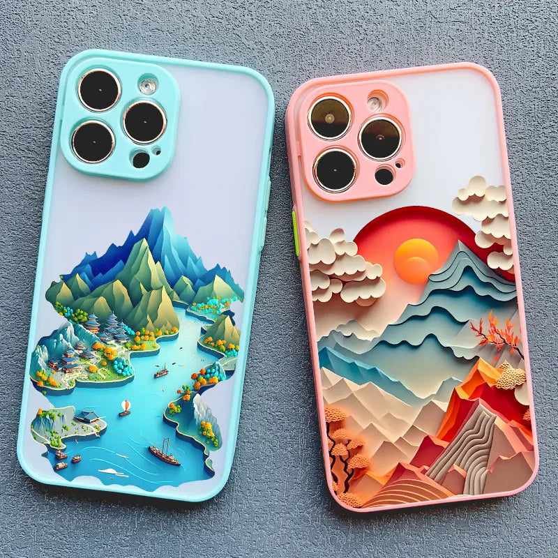 Printing Landscape Phone case For iPhone