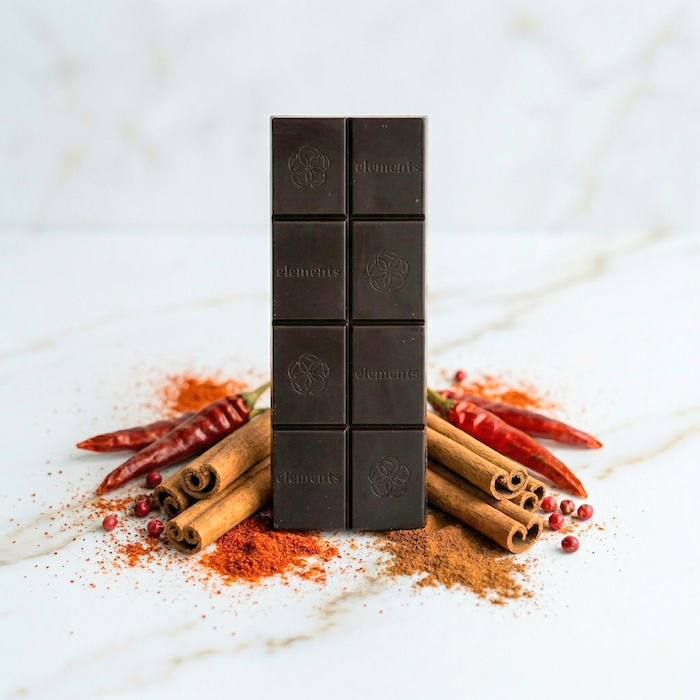 Spicy Cayenne and Cinnamon Chocolate Bar