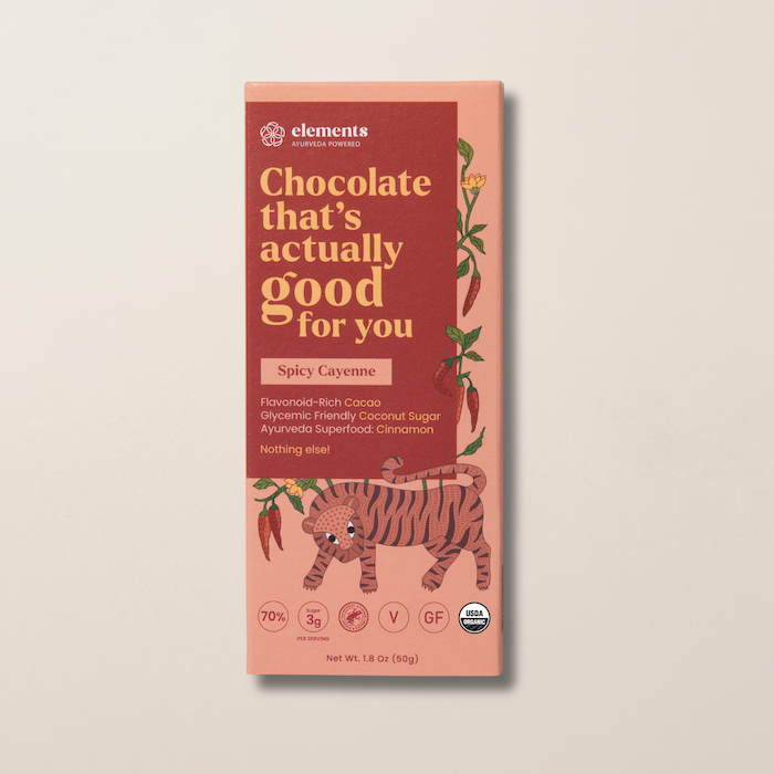 Spicy Cayenne and Cinnamon Chocolate Bar