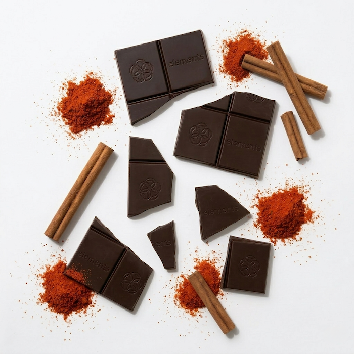 Spicy Cayenne and Cinnamon Chocolate Bar