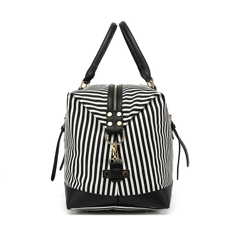 Stylish Canvas Duffle Bag Waterproof Canvas Travel Bag Women Canvas Gym Bag Weekender Bag YY957-3