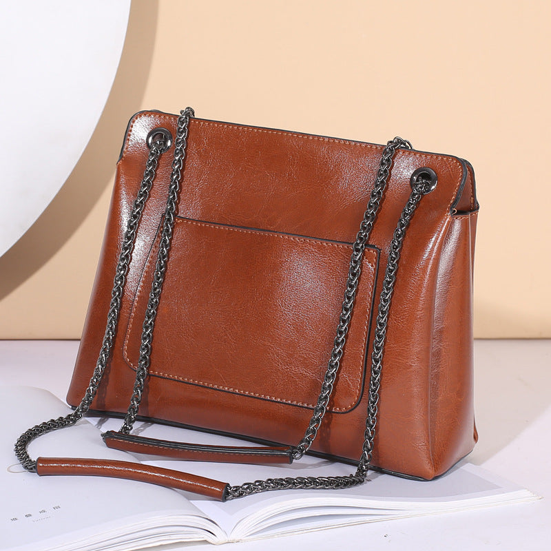 Top Grain Leather Messenger Bag Women Leather Shoulder Bag Casual Genuine Natural Leather Crossbody Bag SX55-519