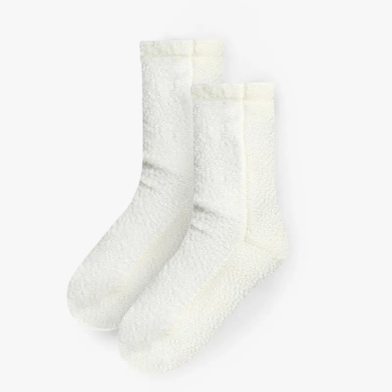 Polar Feet Supersoft Fleece Socks - Cream