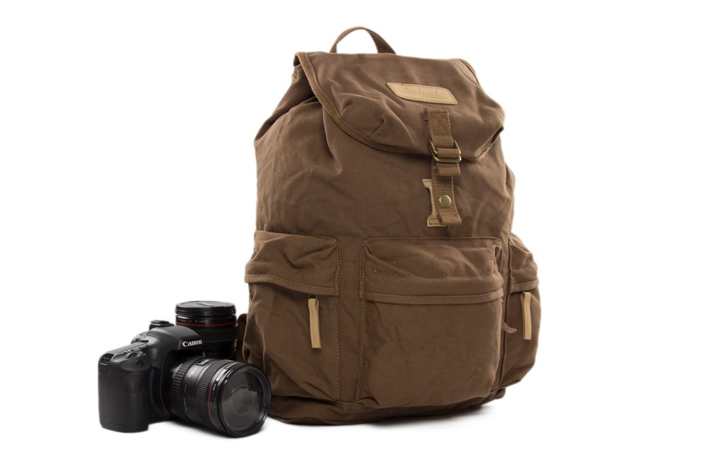 Flash Sale Canvas Camera Backpack Canvas DSLR Camera Bag Travel Backpack
