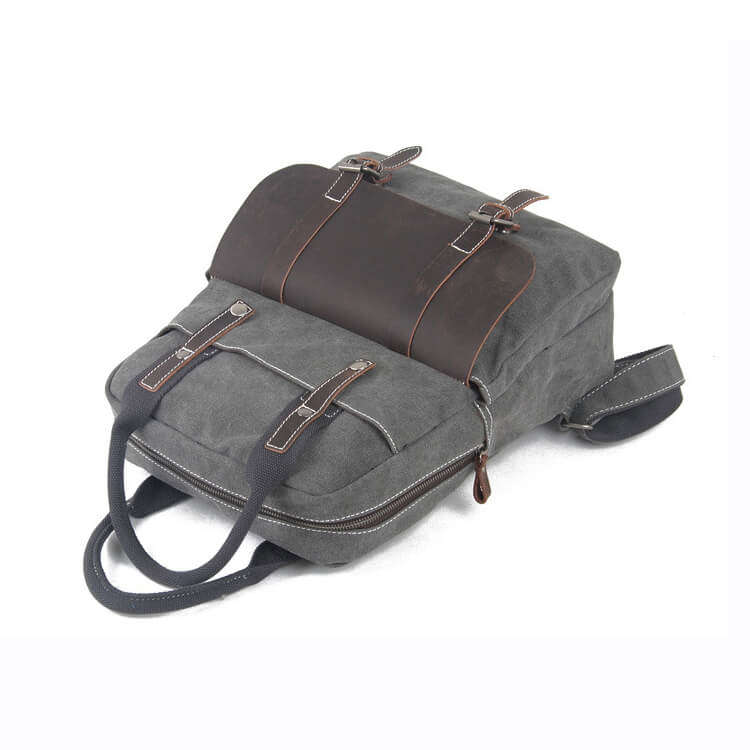 Flash Sale Waxed Canvas Backpack/Rucksack, School Backpack, Travel Backpack