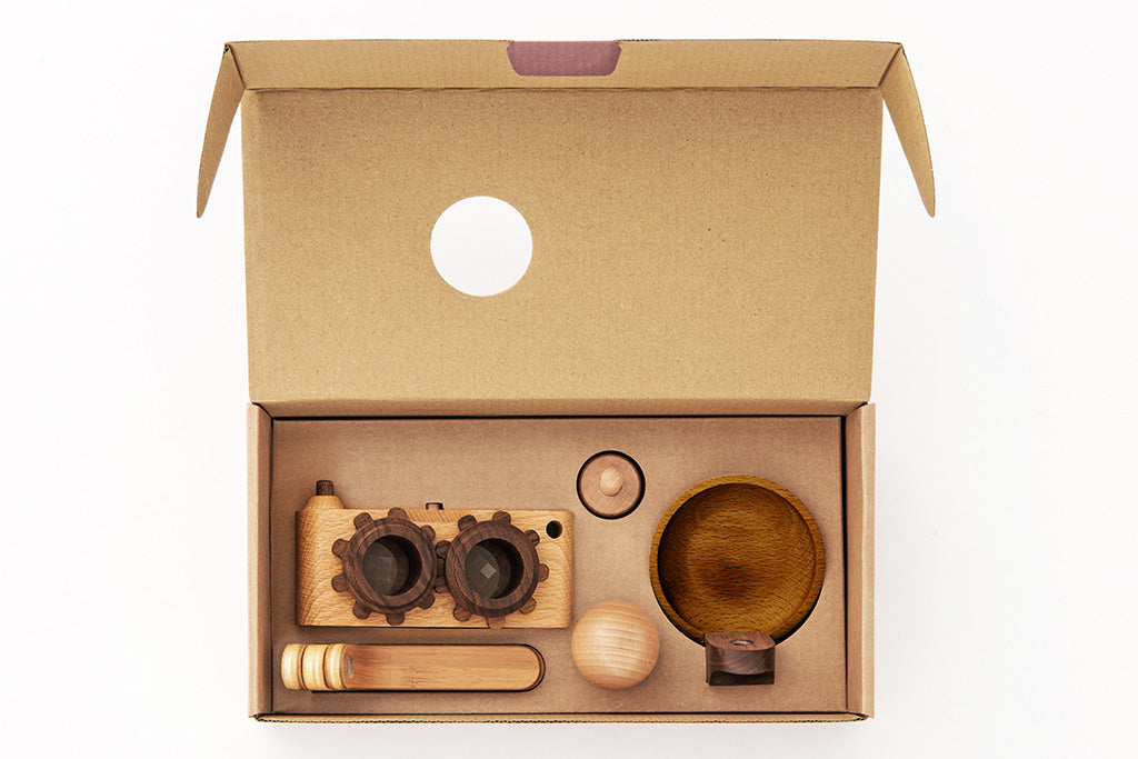 Twinkle Wood Toy Camera Idea Set/Beechwood Body ($124 Value)