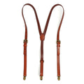 Leather Suspenders, Groomsmen Suspenders, Men's Braces