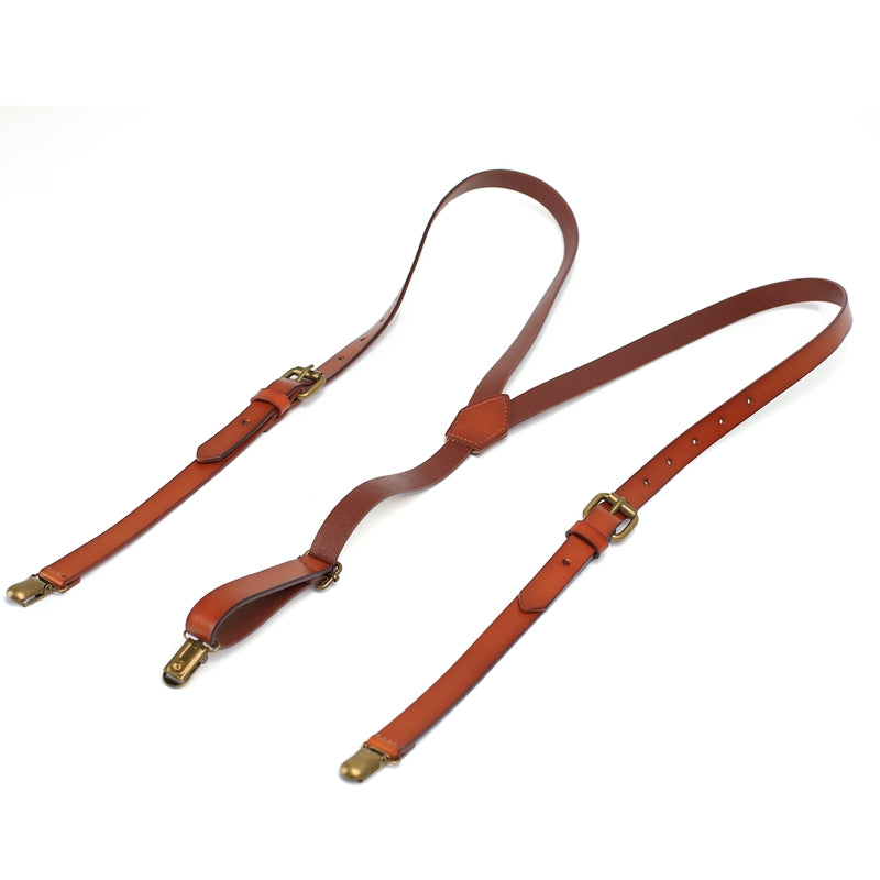 Leather Suspenders, Groomsmen Suspenders, Men's Braces