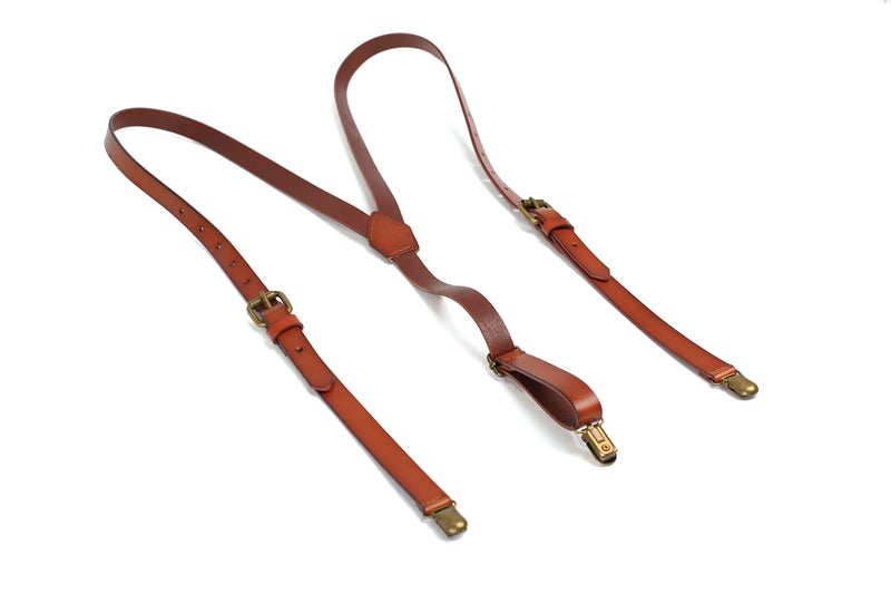 Leather Suspenders, Groomsmen Suspenders, Men's Braces