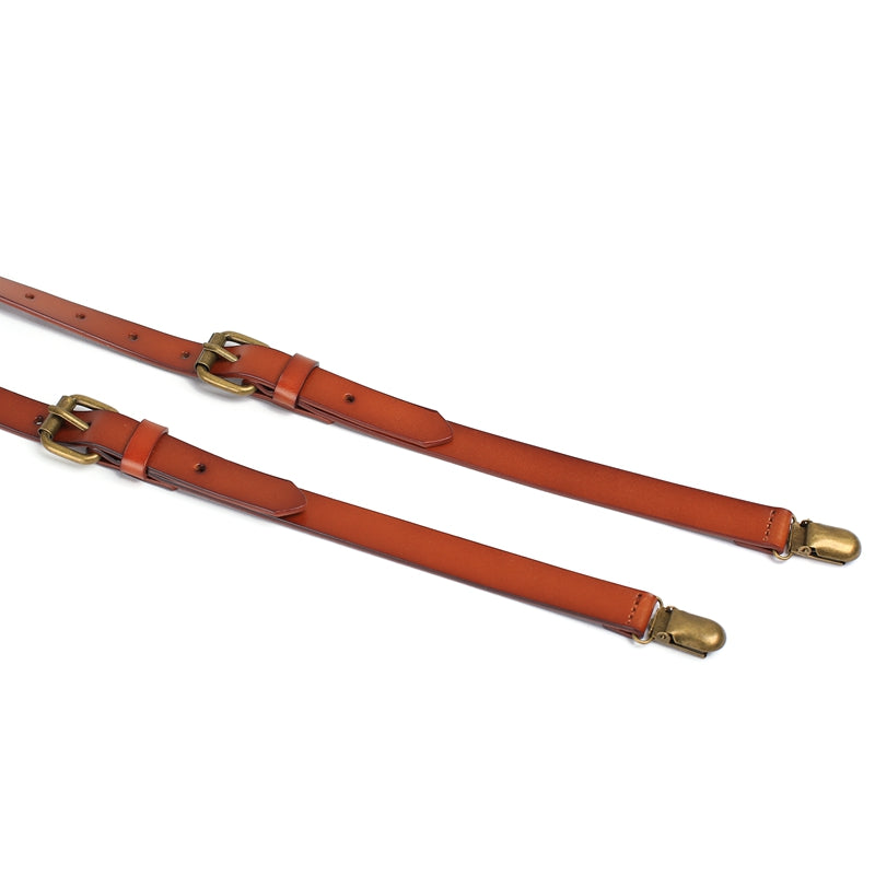 Leather Suspenders, Groomsmen Suspenders, Men's Braces