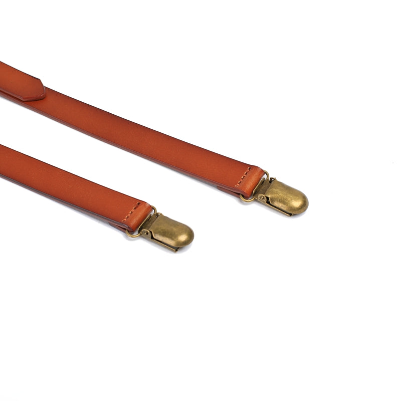 Leather Suspenders, Groomsmen Suspenders, Men's Braces