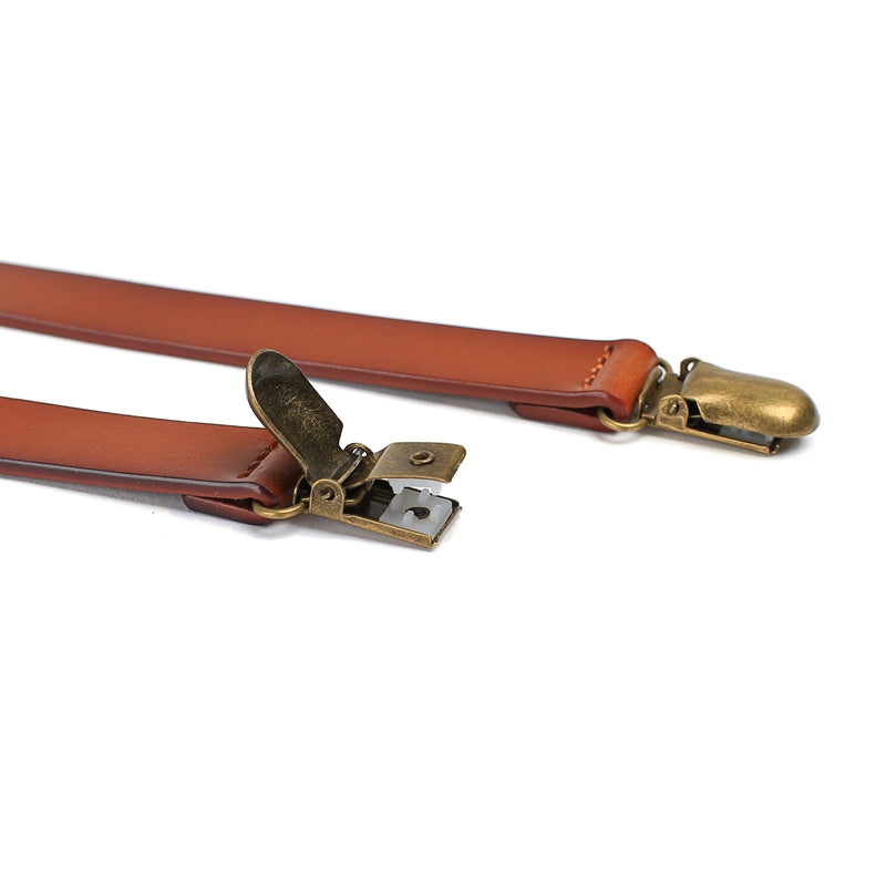 Leather Suspenders, Groomsmen Suspenders, Men's Braces