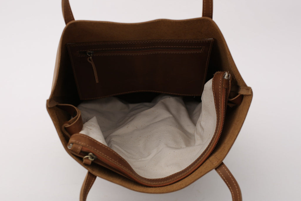 Crazy Horse Leather Tote Bag Vintage Leather Handbag Big Capacity Women Everyday Tote