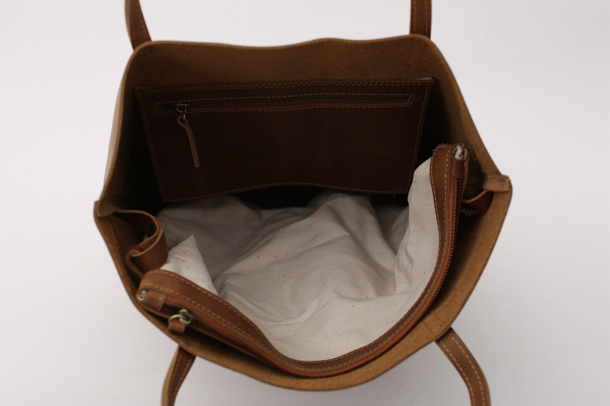 Crazy Horse Leather Tote Bag Vintage Leather Handbag Big Capacity Women Everyday Tote