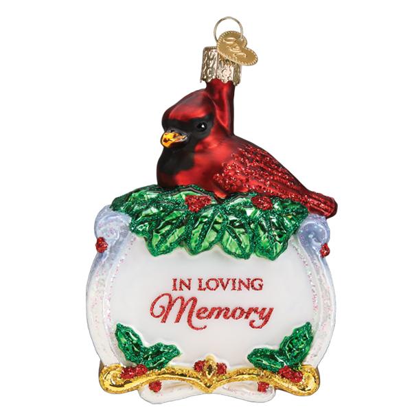 Old World Christmas Memorial Cardinal Ornament