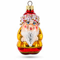 Chubby Gnome Glass Christmas Ornament