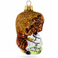 Bison Glass Christmas Ornament
