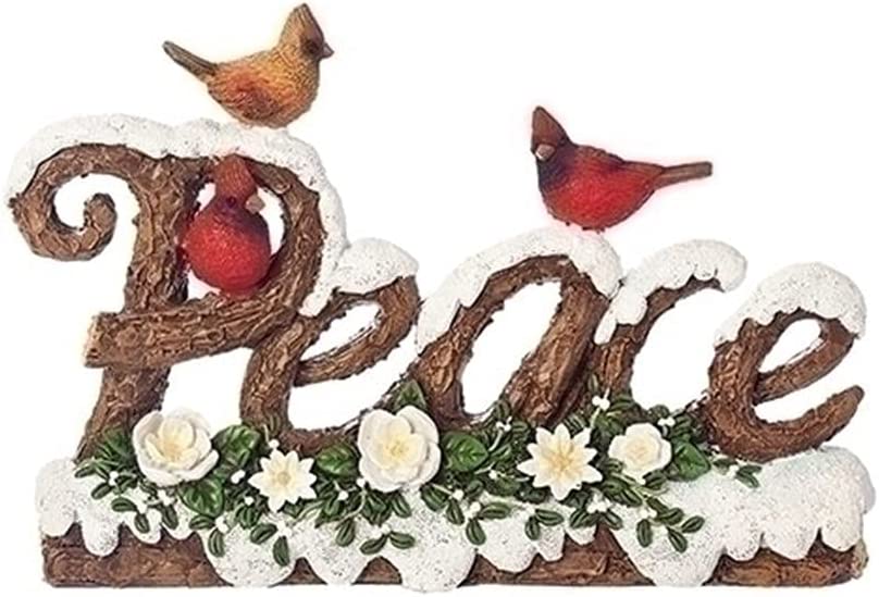 Peace with Cardinals - Poinsettia and Rose