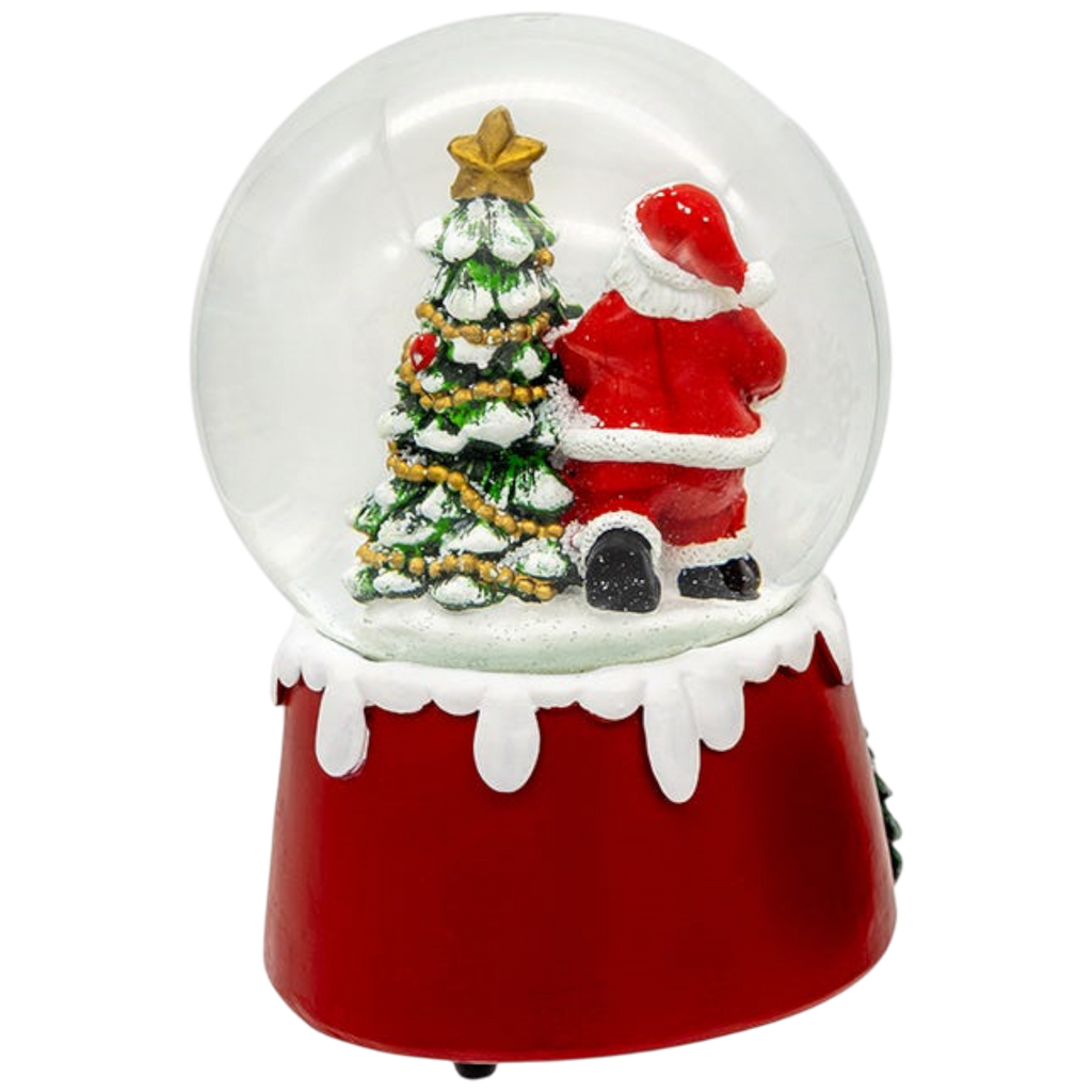 Musical 100mm Santa Snowglobe
