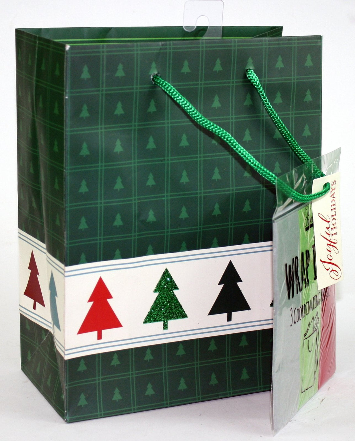 Traditional Gift Bag With Matching Tissue - Holiday Cheer Large