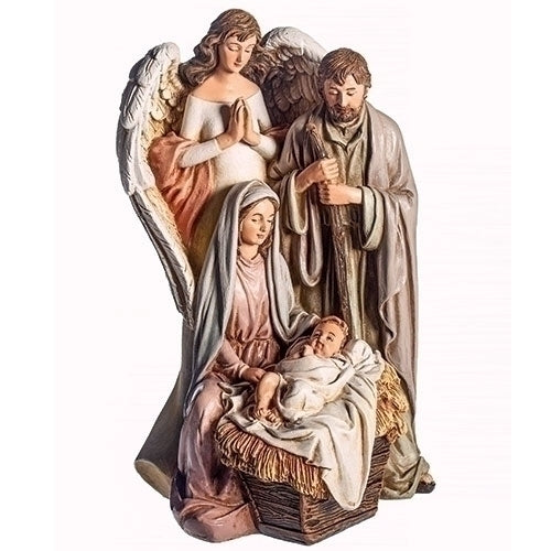 Holy Family With Praying Angel
