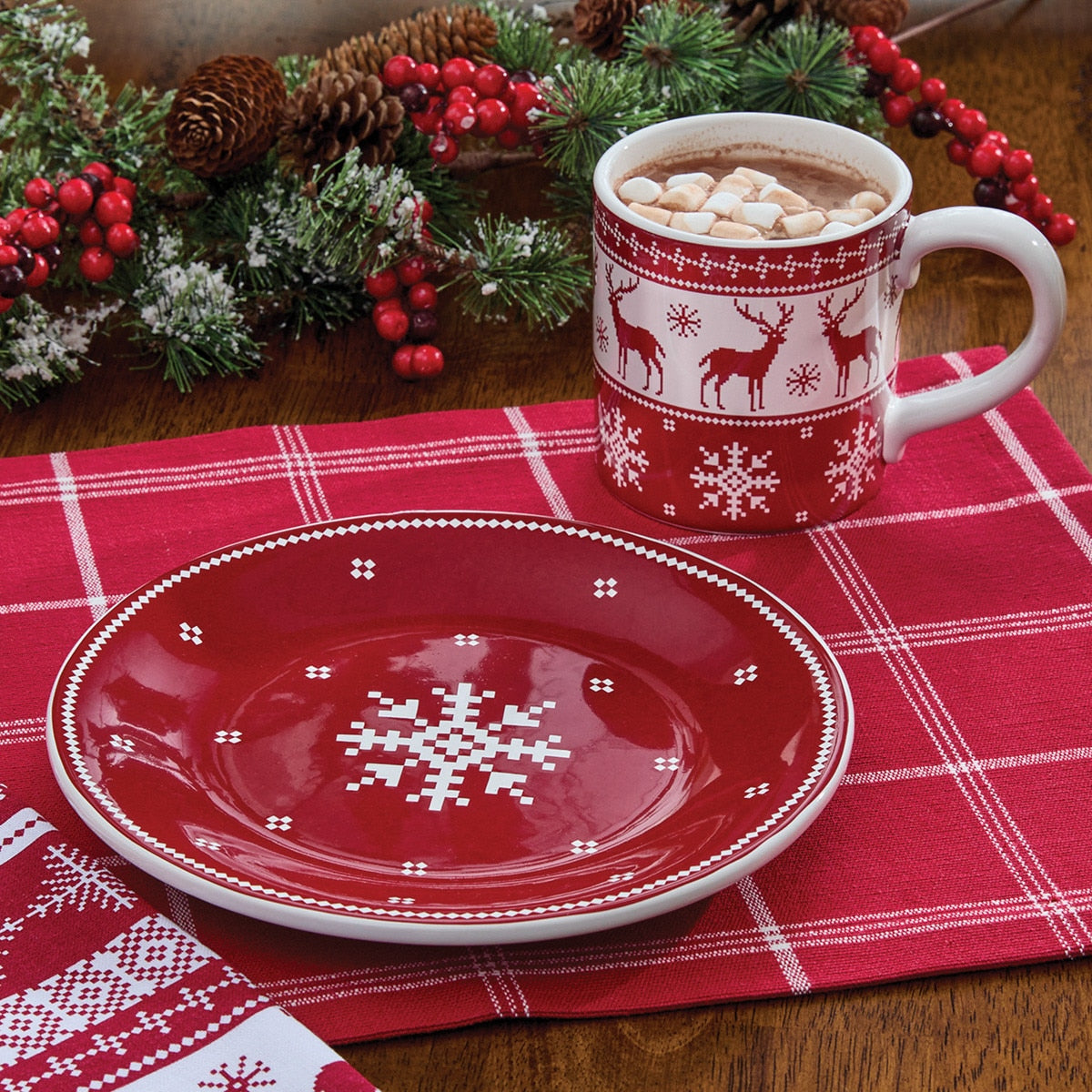 Patricia Heaton Home Holiday Fairisle Mug