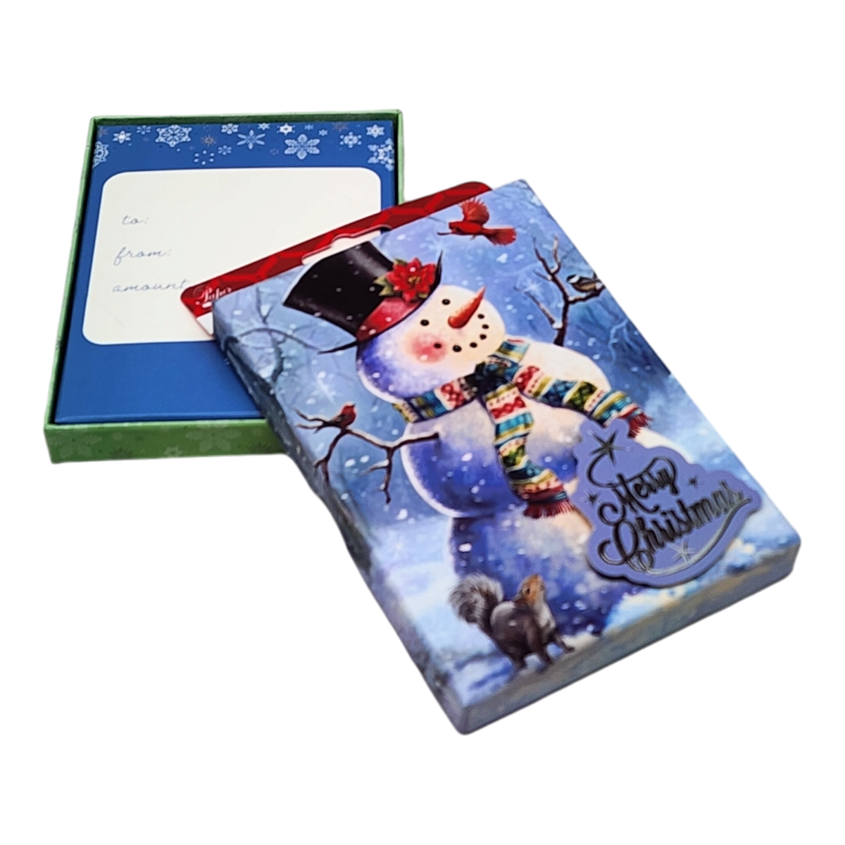 Gift Card Box - Rectangle - Snowman