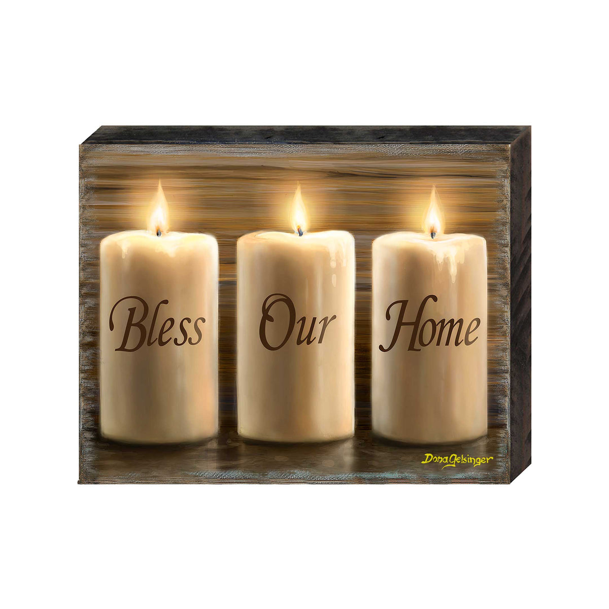 Bless Our Home Wall Art by D. Gelsinger - Nativity Holiday Decor  - 95687B-DG