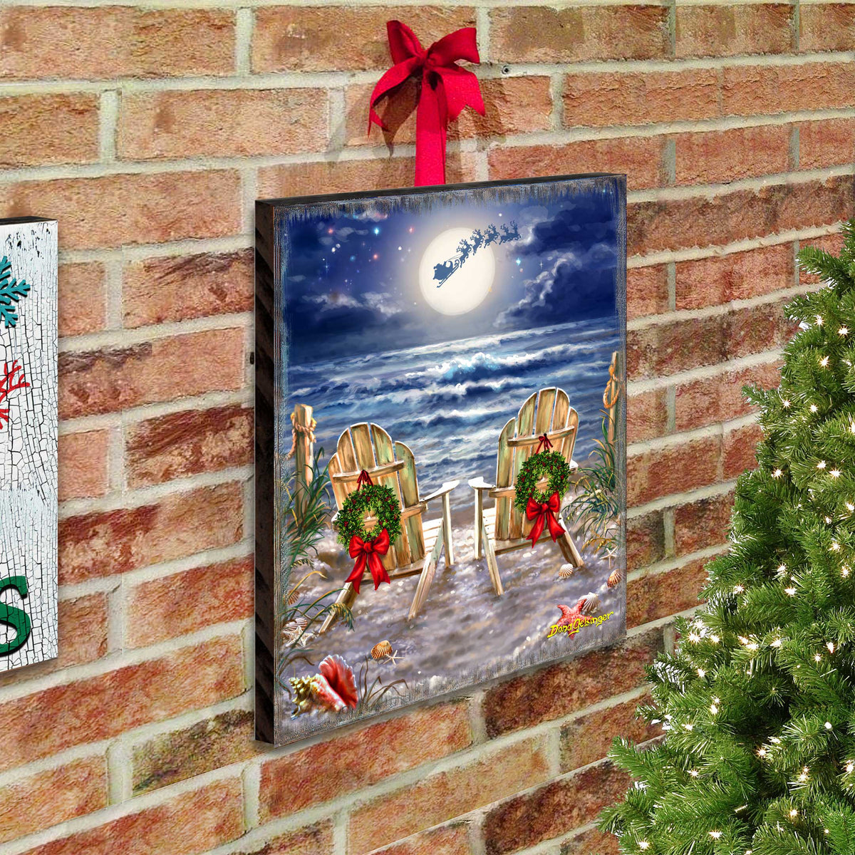 Moonlight Christmas Wall Art by D. Gelsinger - Christmas Decor - 95683B-DG
