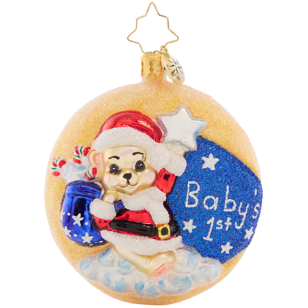 Christopher Radko Little Gem Glass Ornament - Darling 1st Christmas