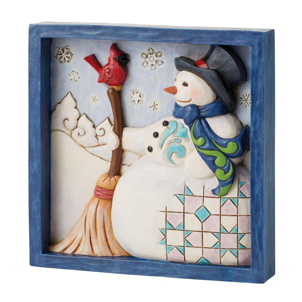 Heartwood Creek Snowman Plaque