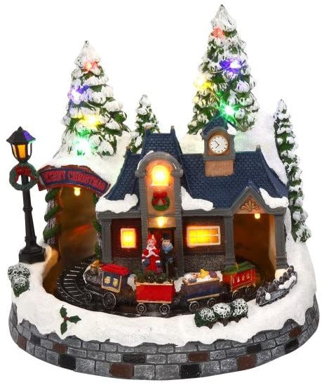 Lighted Musical Holiday Village - Train