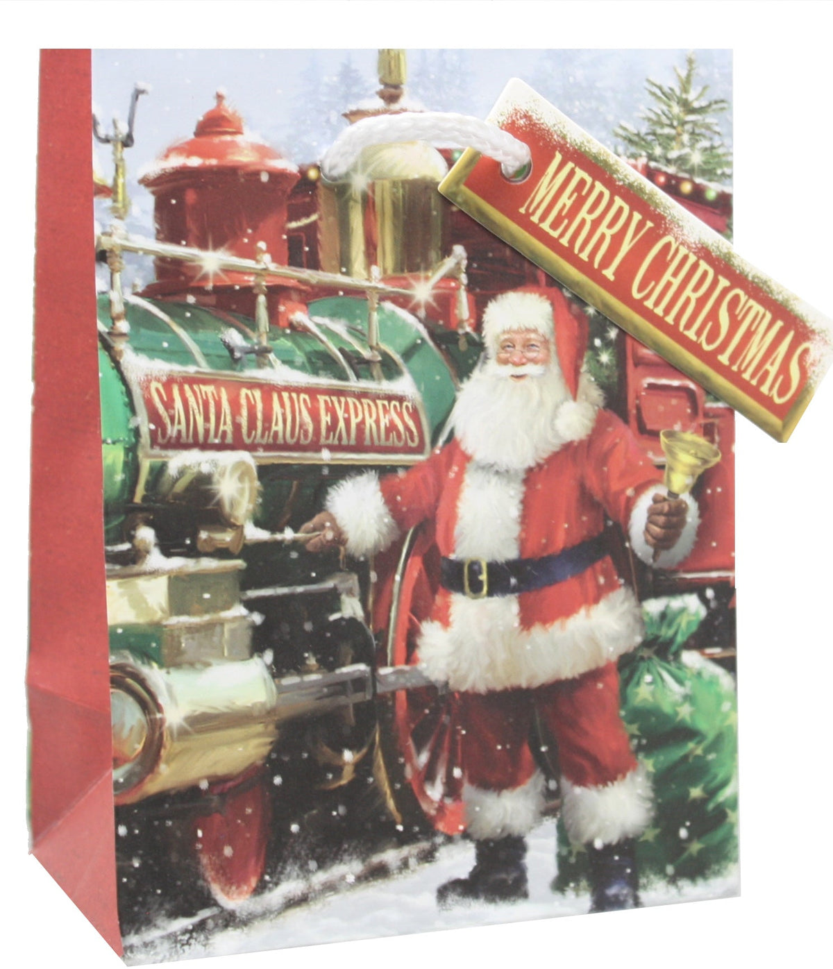 Traditional Small Gift Bag - Santa Claus Express
