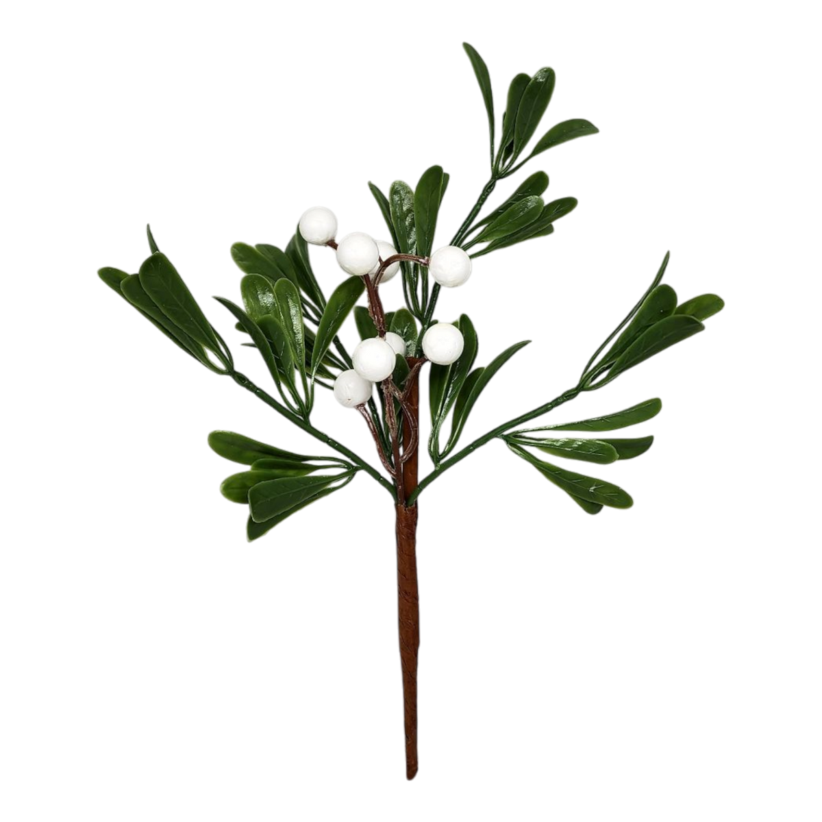 White Berry Mistletoe Pick