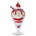 Dessert Cake Glass Christmas Ornament