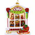 Winter Wonderland Toy House Glass Christmas Ornament