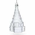 Gifts by Christmas Tree Clear Glass Christmas Ornament.