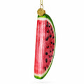 Watermelon Slice Glass Christmas Ornament