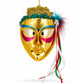 Celebratory Mask Glass Christmas Ornament