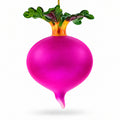 Beetroot Glass Christmas Ornament