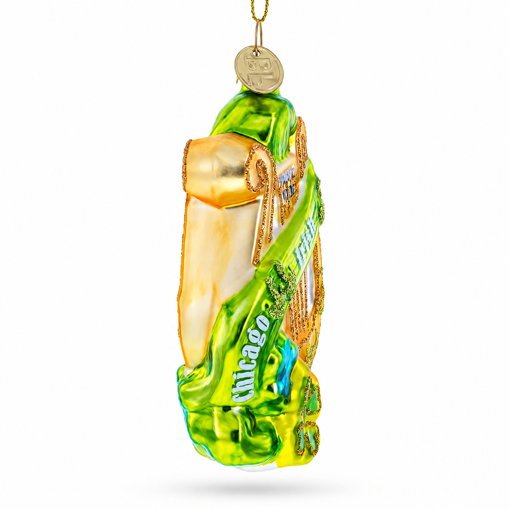 Irish Harp Glass Christmas Ornament