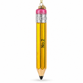 Pencil Glass Christmas Ornament