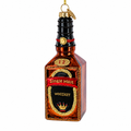 Whiskey Bottle Glass Christmas Ornament