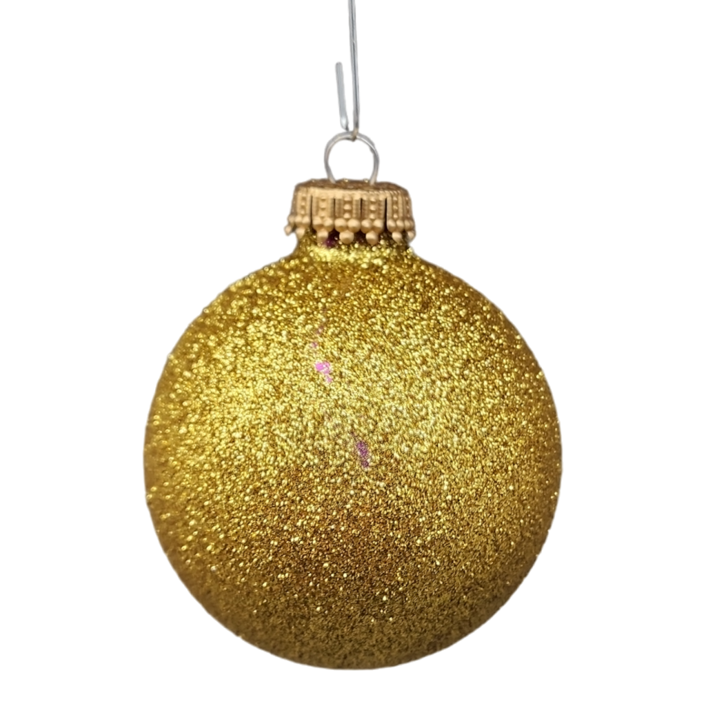 Christmas By Krebs 2 5/8 Glass Balls - Gold Caps - Red/Green/Gold 12 Pack