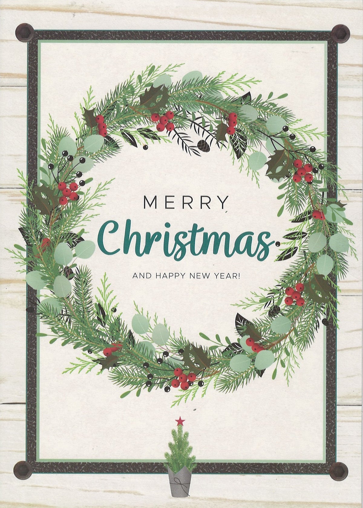 Farm House Boxed Cards – Merry Christmas Wreath
