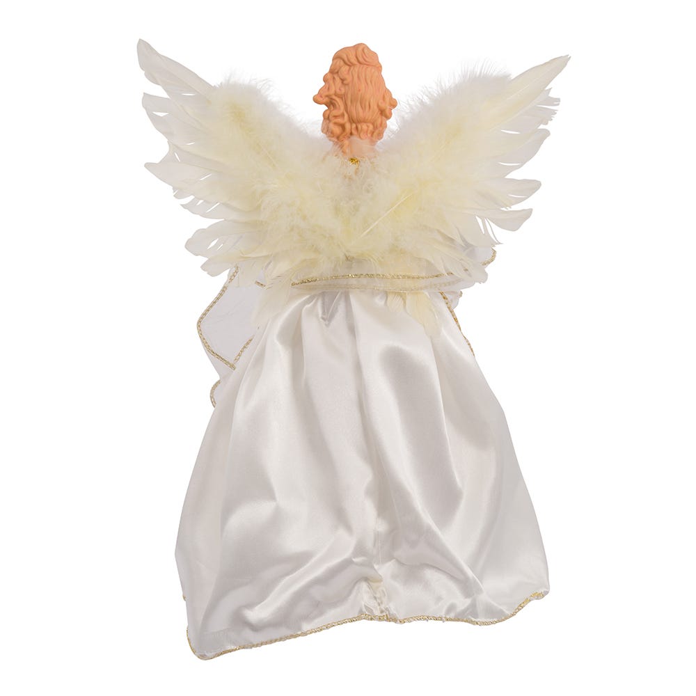 Radiant Christmas Angel Tree Topper - 12 Inch