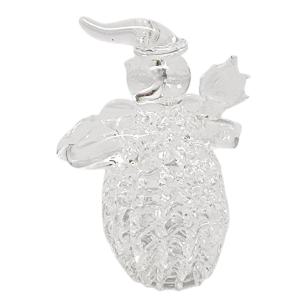 Spunglass Snowman Figurine