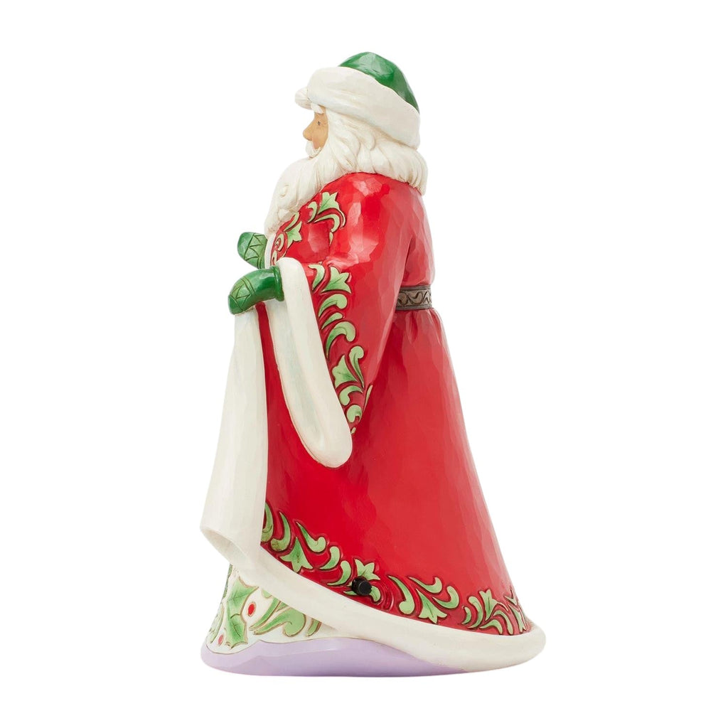 Santa Winter Scene Musical Figurine