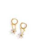 Hoop Flower Earrings